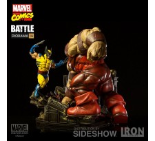 Marvel Wolverine vs Juggernaut 1/6 Scale Diorama 44 CM